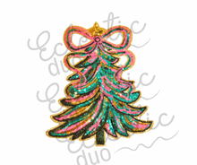 Load image into Gallery viewer, Purple Acid Wash Holiday Sparkles Sequin Patch Sweater