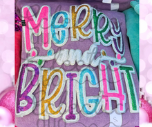 Load image into Gallery viewer, Purple Acid Wash Holiday Sparkles Sequin Patch Sweater