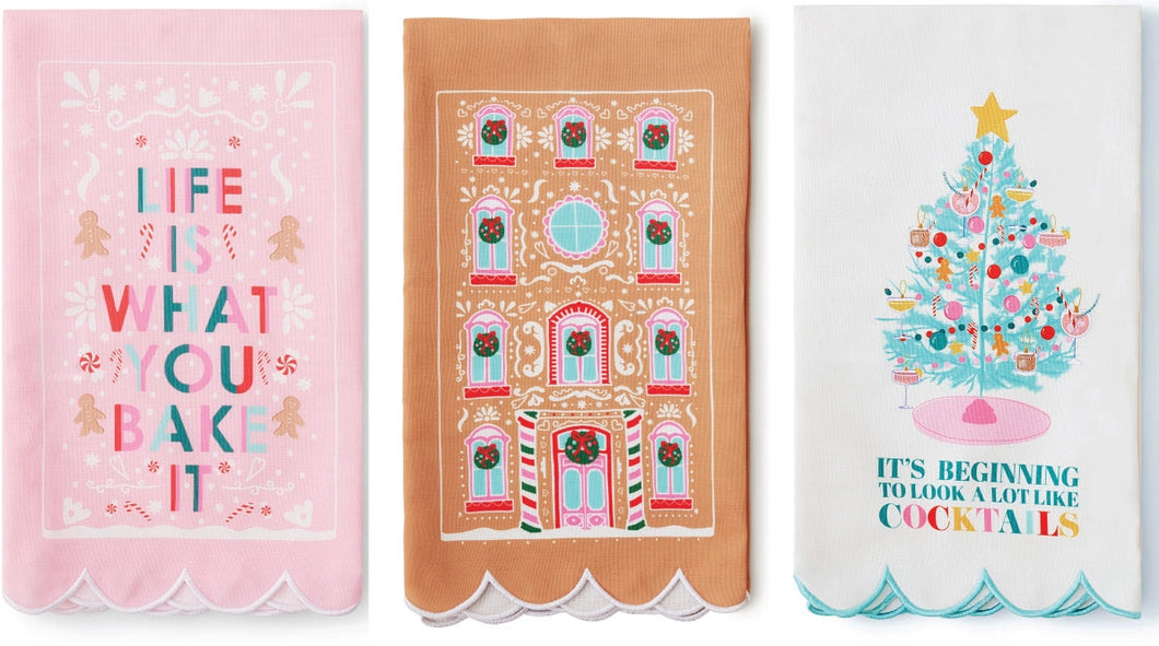 Merry and Bright Holiday Tea Towels