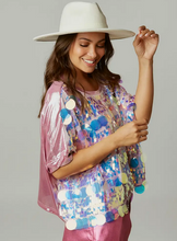 Load image into Gallery viewer, Sequin Iridescent Cotton Candy Party Top
