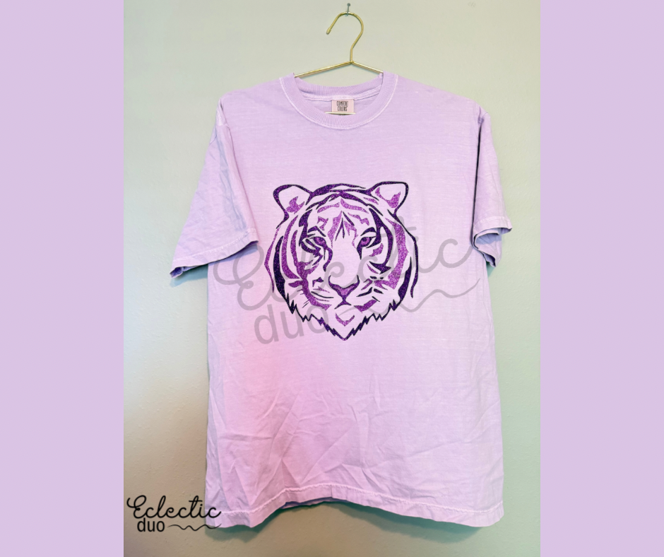 Tiger 2-Tone Purple Tee