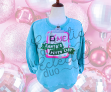 Load image into Gallery viewer, Purple Acid Wash Holiday Sparkles Sequin Patch Sweater
