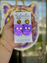 Load image into Gallery viewer, Tiger Starz Acrylic Dangle Earings
