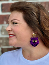 Load image into Gallery viewer, Tiger Starz Acrylic Dangle Earings
