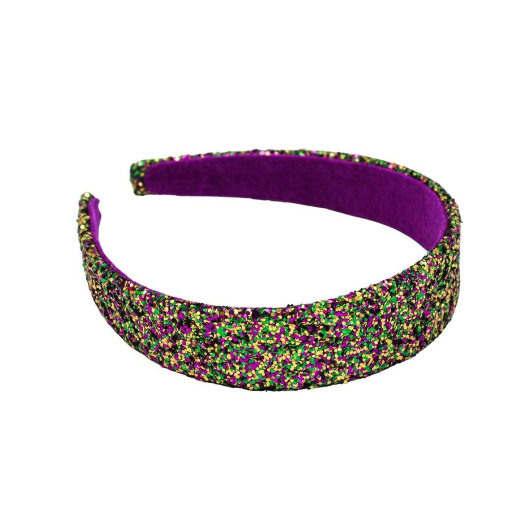 Mardi Gras Glitter Confetti Headband