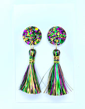 Load image into Gallery viewer, Mardi Party Tassel Earrings
