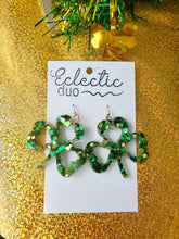 Load image into Gallery viewer, Lucky Leaf Oversized Clover Dangle Earrings
