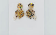 Load image into Gallery viewer, Football Helmet Glitter Earrings
