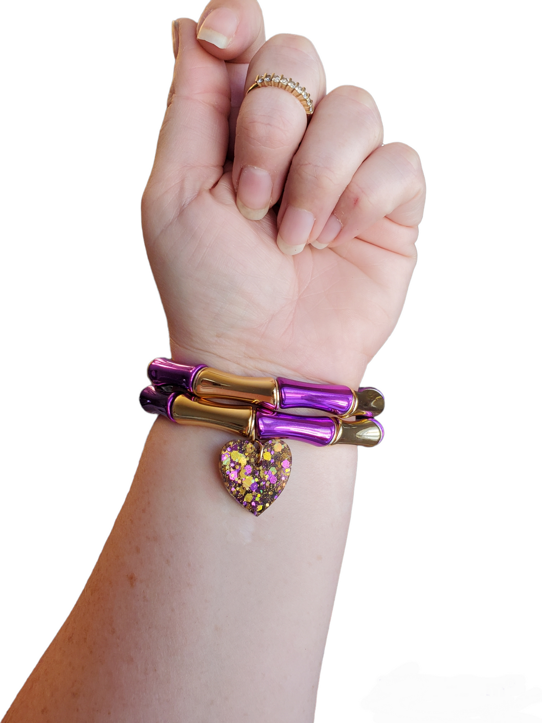 Purple n Gold Gameday Bracelet