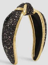 Load image into Gallery viewer, Black Glitter Headband
